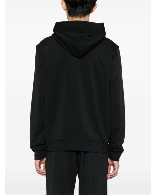 Hoodie à logo en caoutchouc Calvin Klein pour homme en coloris Black