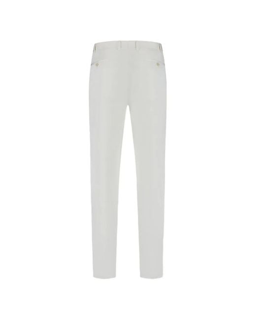 Lardini White Buttoned Trousers for men
