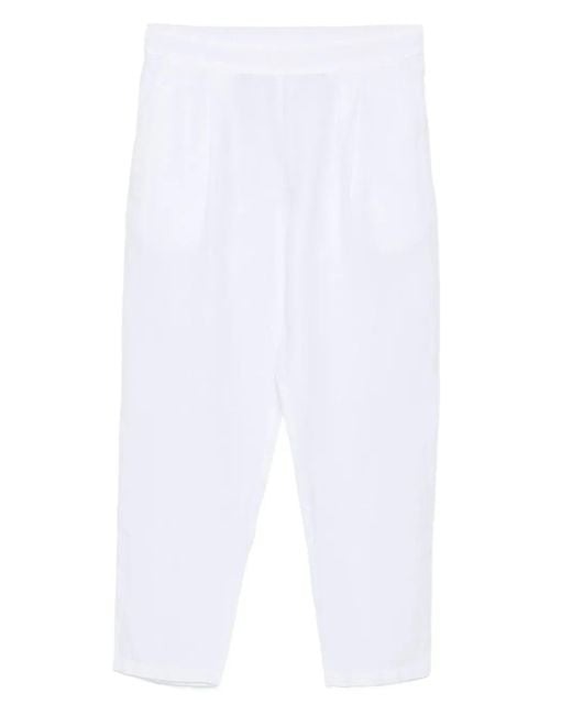 120% Lino プリーツ パンツ White