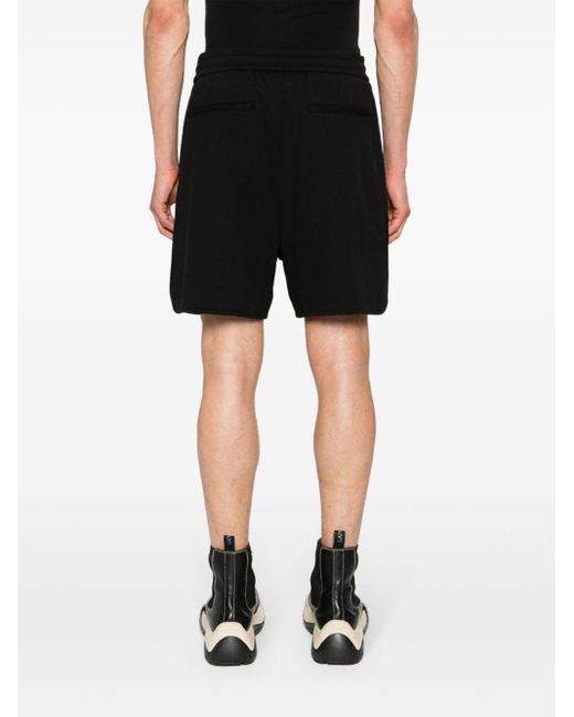Pantalones cortos de deporte de talle medio Emporio Armani de hombre de color Black