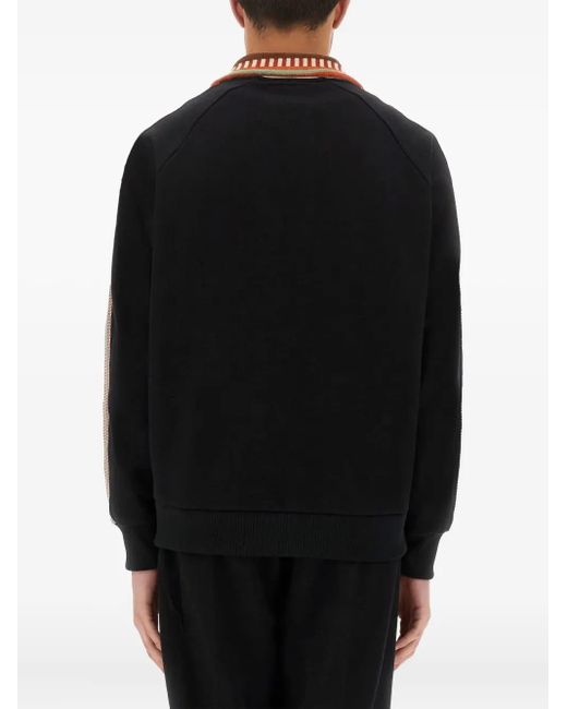 Sasquatchfabrix Black Striped-Panel Jacket for men