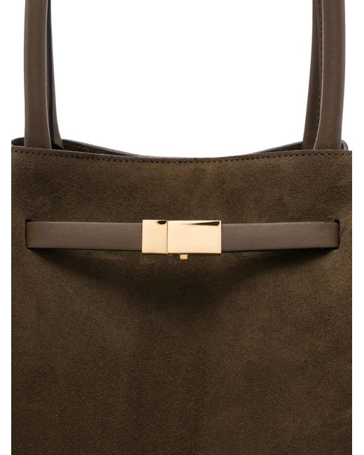 DeMellier London Black New York Suede Shoulder Bag
