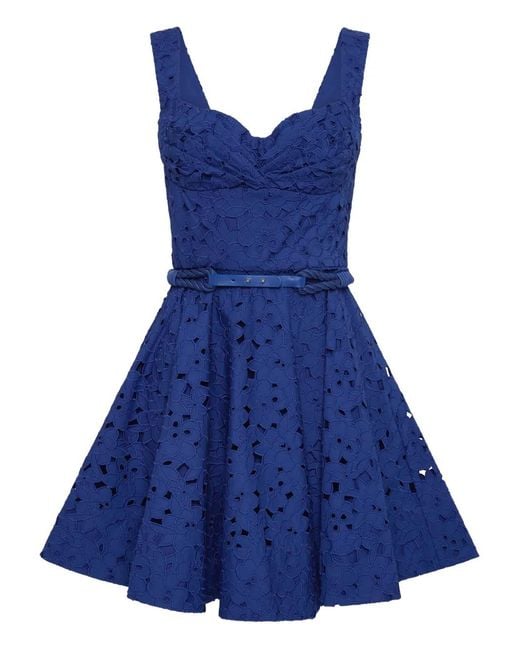 Vestido corto Zafree con cinturón Rebecca Vallance de color Blue
