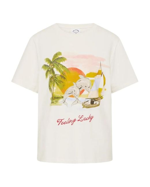 The Upside White Printed T-Shirt