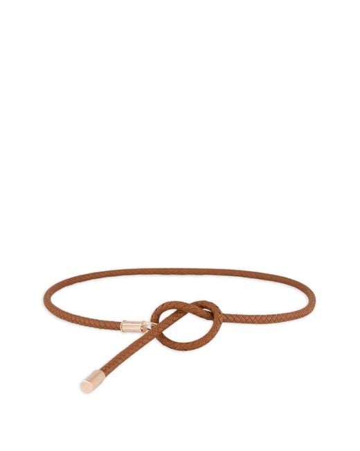 Gabriela Hearst Brown Braided Rope Belt