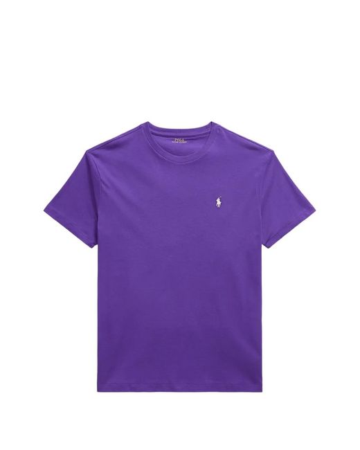 Polo Ralph Lauren Purple Logo-Embroidered T-Shirt for men
