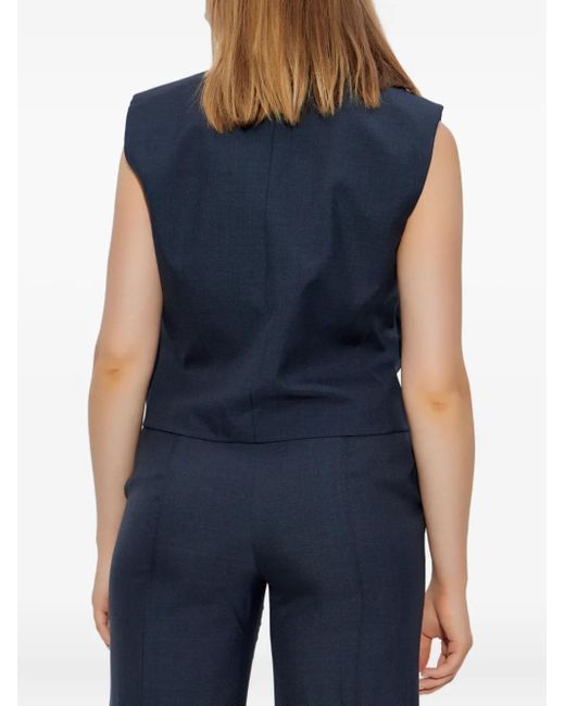 Theory Blue Peak Db Vest.City Tw