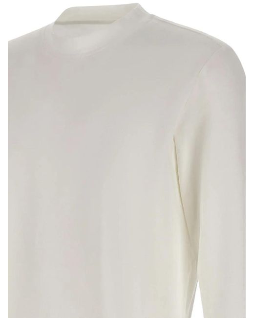 Paolo Pecora White Long-Sleeves Crew-Neck Sweatshirt for men