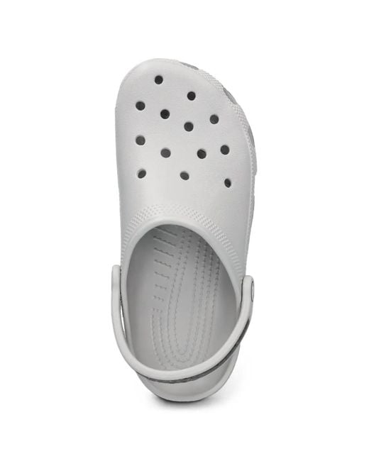 CROCSTM White Classic Evo Perforated Slingback Clogs