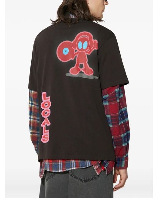 Thisisneverthat Black Tnt Locals Graphic-Print T-Shirt for men