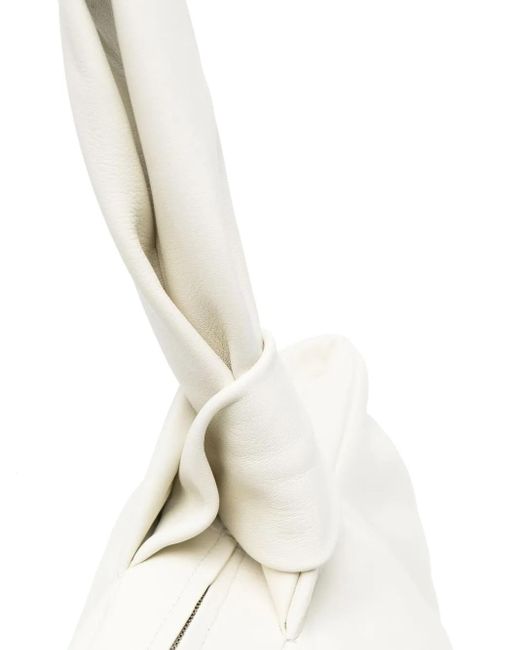Ambush White Twist Knot-Detail Tote