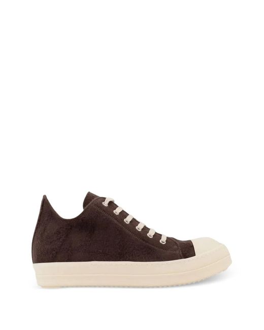 Rick Owens Brown Ramones Brushed Sneakers for men