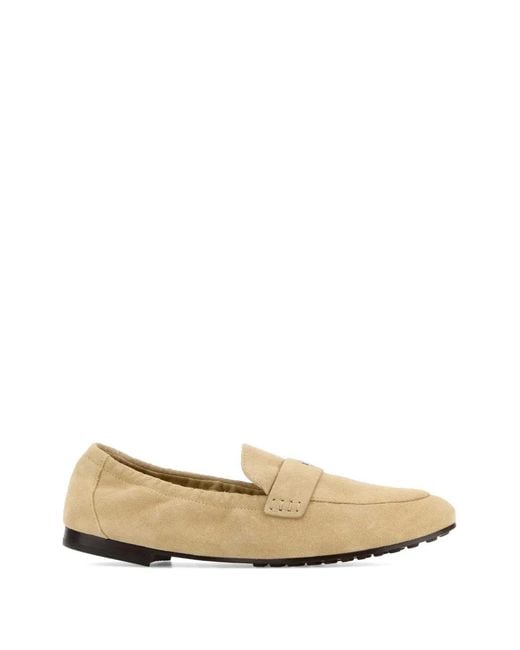 Tory Burch White Ballet Loafers
