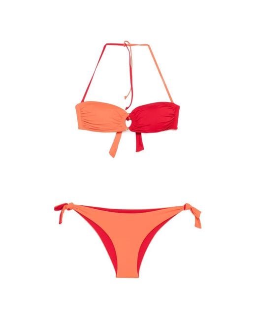Fisico Red Ring Tie Bikini