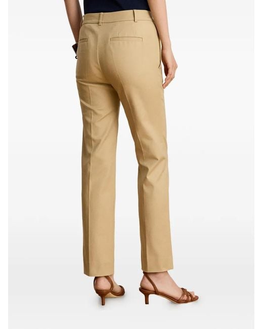 Ralph Lauren Natural Double-Faced Slim-Fit Trousers