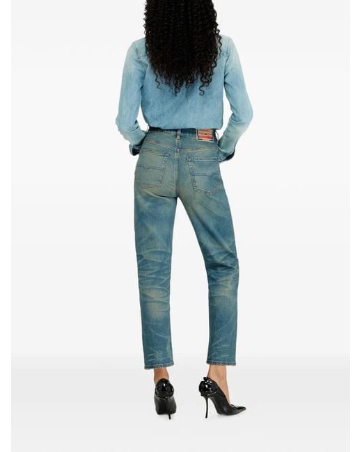 DIESEL Blue 1981 D-Went Straight-Leg Jeans