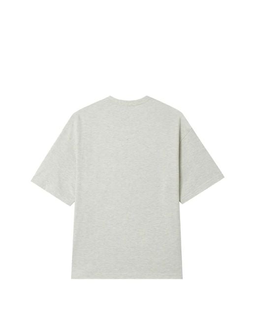 we11done Gray Bear-Print T-Shirt