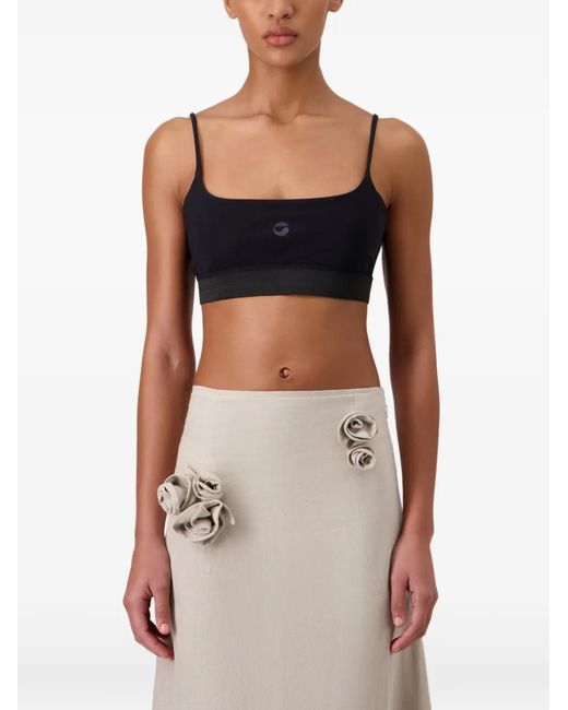 Coperni Black Slim-Strap Cycling Bra