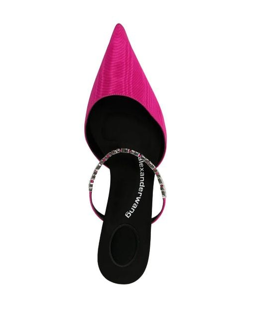 Alexander Wang Pink Verzierte Delphine Mules 65Mm