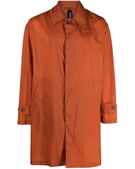 Mackintosh Soho Regenmantel mit Ripstop-Struktur in Orange für Herren