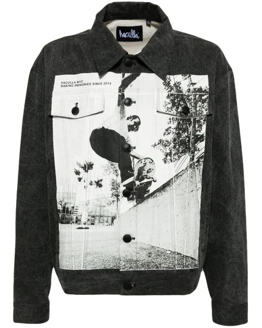 Haculla Gray Making Memories Denim Jacket for men