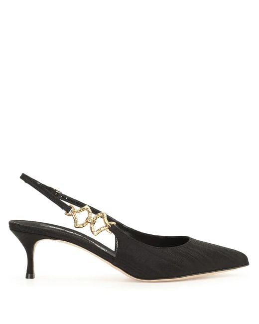 Escarpins En Cuir 50 Mm Sergio Rossi en coloris Black