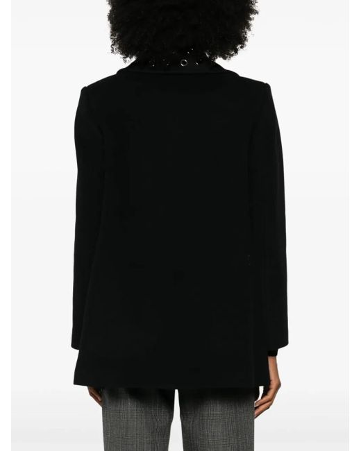Abrigo Con Detalle De Ojales MSGM de color Black