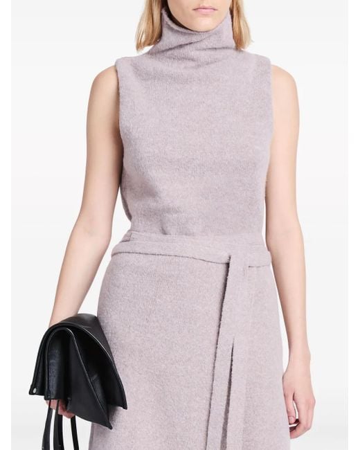 Proenza Schouler Purple Lily Turtleneck Knit Top