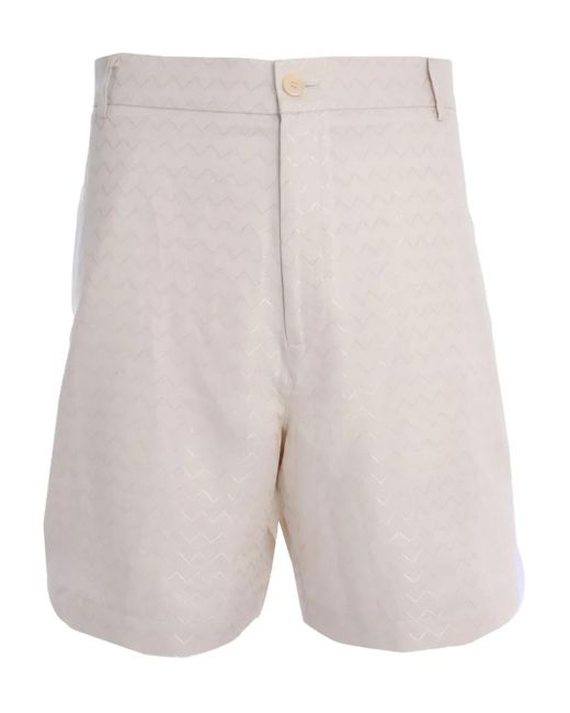 Missoni Natural Zigzag-Pattern Shorts for men