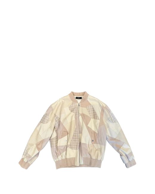 Amiri Natural Zip-Up Oversized Bomber Jacket for men