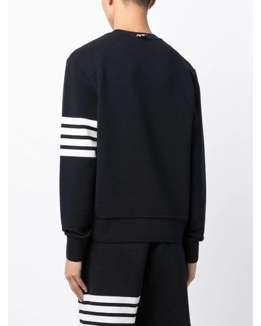 Thom Browne Blue 4-Bar Stripe Sweatshirt for men