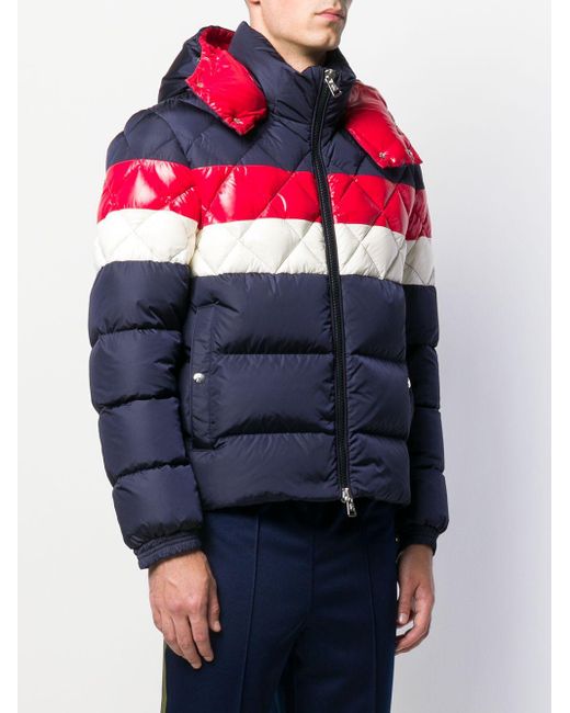 Moncler Janvry Giubbotto Padded Jacket in Red for Men - Lyst
