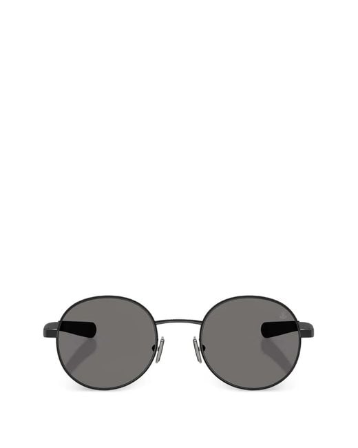Moncler Gray Centro Round-Frame Sunglasses