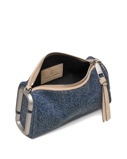Marc Jacobs Blue The Snapshot Denim Suede Shoulder Bag