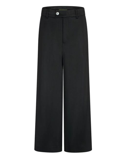 Shanghai Tang Black Hose Mit Weitem Bein