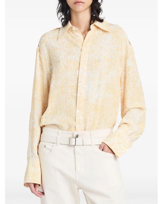 Proenza Schouler Natural Norman Abstract-Pattern Shirt