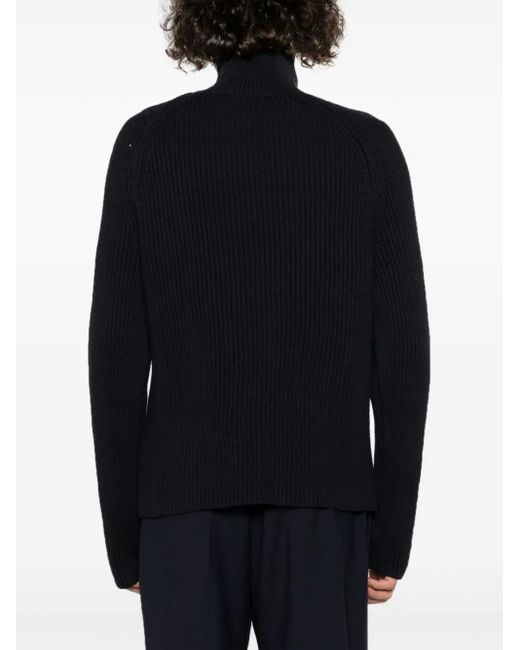 Jersey con parche del logo AMI de hombre de color Blue