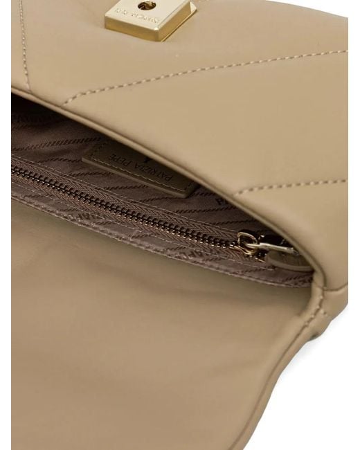 Patrizia Pepe Natural Fly Padded Cross Body Bag