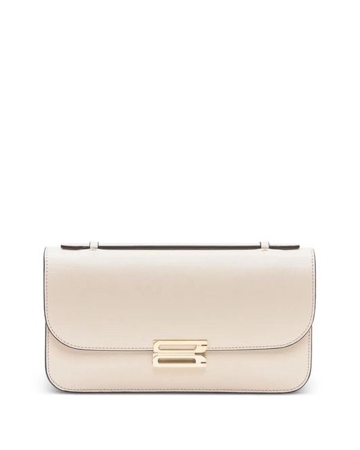Victoria Beckham Natural Midi Dorian Shoulder Bag