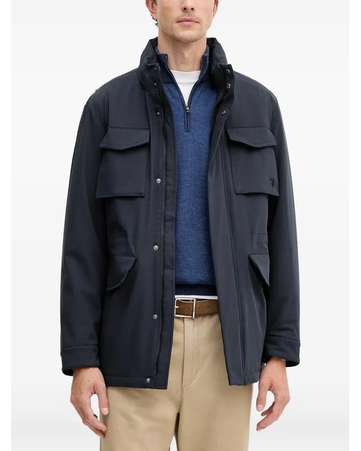 Trussardi Blue Pocket Field Jacket for men