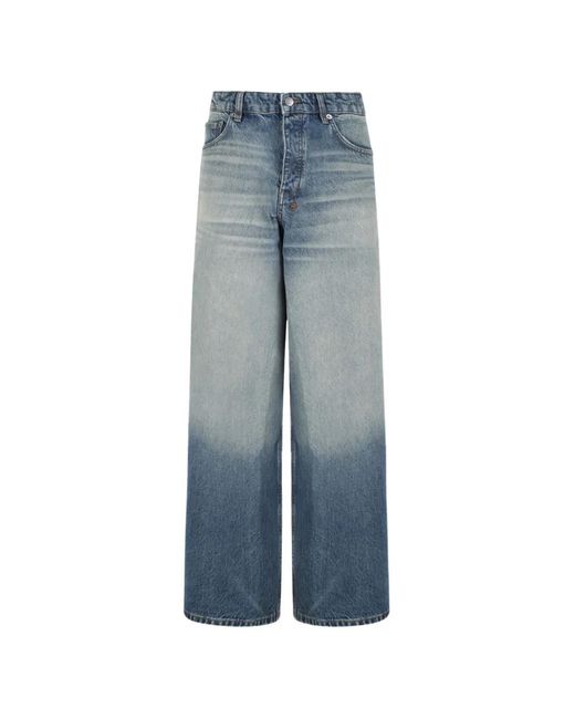 Ksubi Blue Vorteks Portland Faded Wide-Leg Jeans for men