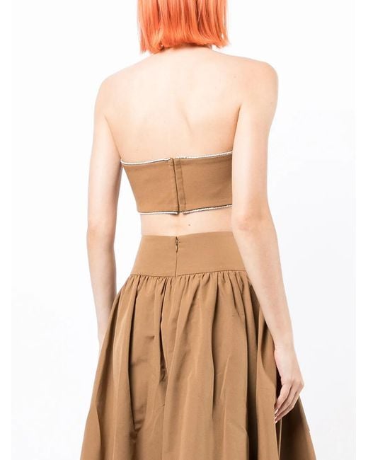 Staud Natural Cropped Bralette Top