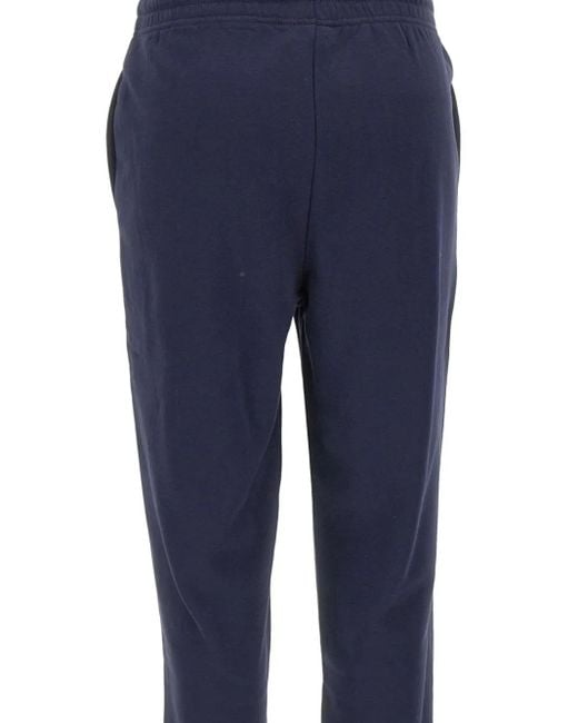 Sun 68 Blue Drawstring Logo-Detail Track Pants