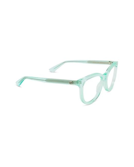 Gucci Blue Square-Frame Glasses