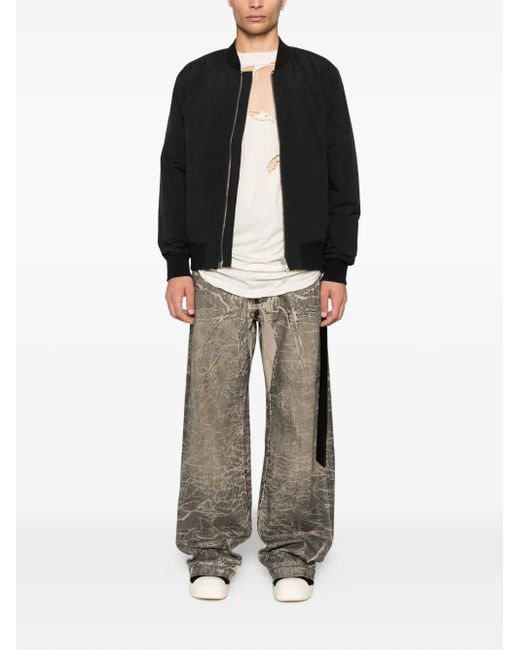 Rick Owens Gray Distressed Cotton Jeans for men