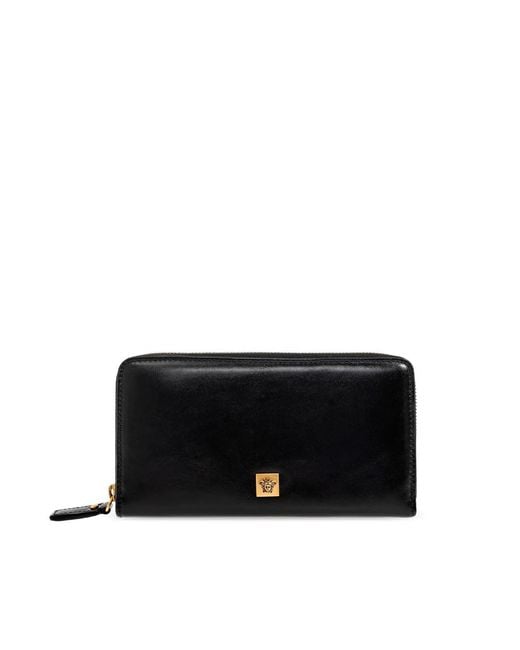 Versace Black Severine Leather Wallet for men