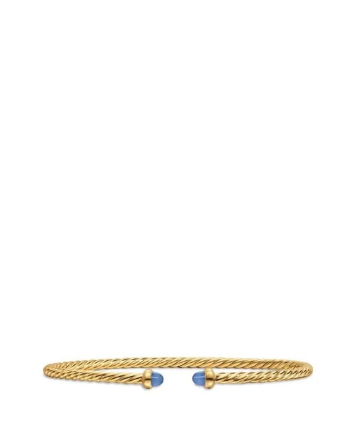 David Yurman White Micro Cablespira Flex Bracelet