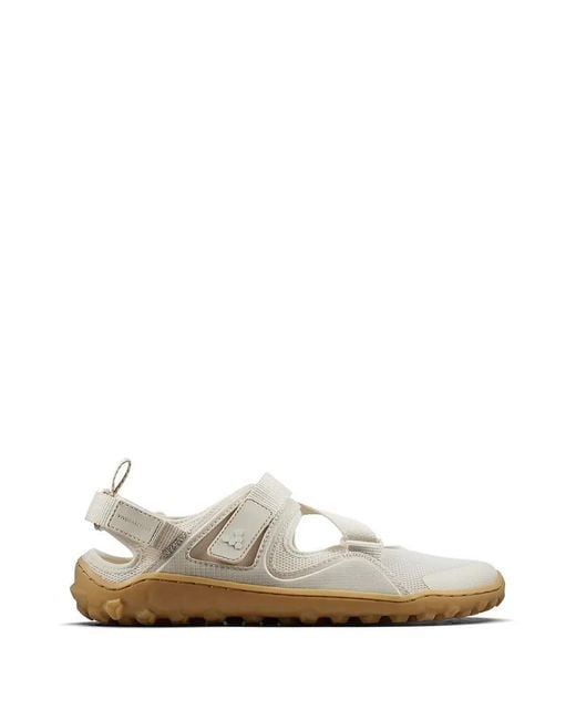 Vivobarefoot White Tracker Mesh Touch-Strap Sandals