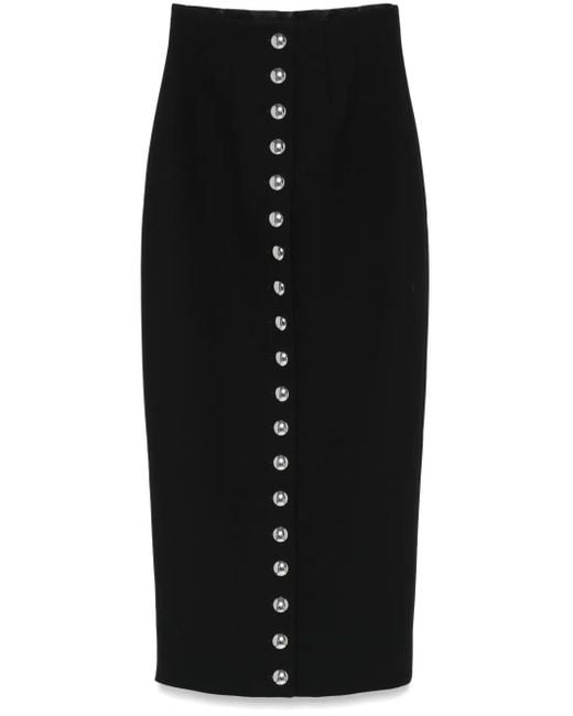 Khaite Black Brynlee langer Rock