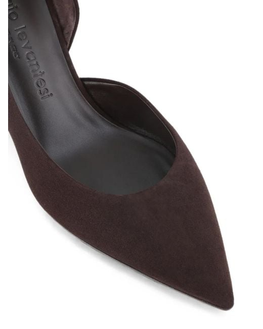 Sergio Levantesi White Jada 67Pointed-Toe D'Orsay Pumps